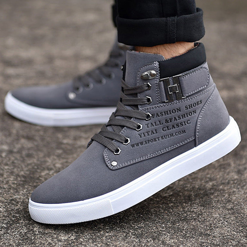 Sneaker grey, Vintage high top sneakers
Retro sneakers
Classic high tops
Unisex vintage sneakers
Leather high tops,