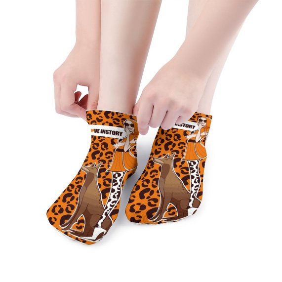 5 Pairs Socks Leopard Fashionable - King Stone Brothers and Co™️