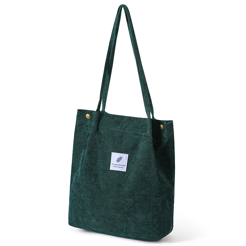 Casual Foldable Corduroy Shopping Bag -King Stone Brothers and Co™️