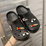 Cute DIY Hole Shoes Accessories Crocs - King Stone Brothers and Co™️