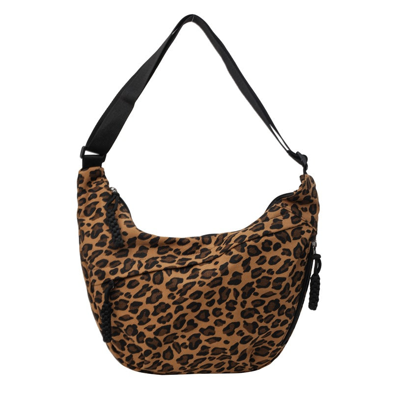 Leopard-Print Canvas Commuter Bag - King Stone Brothers and Co™️