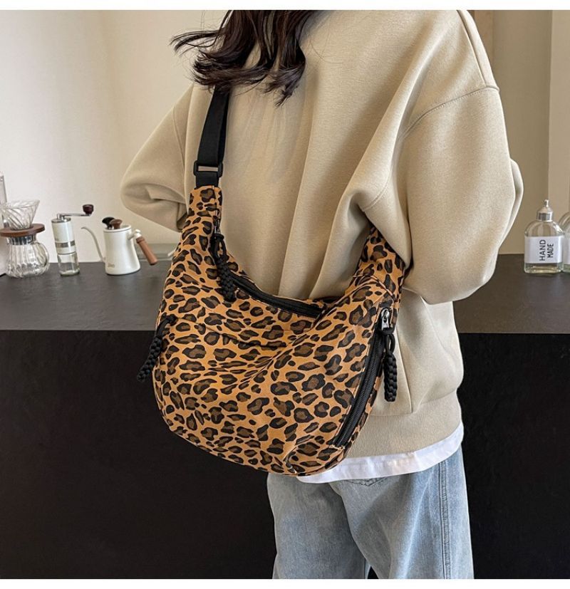 Leopard-Print Canvas Commuter Bag - King Stone Brothers and Co™️