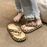 Leopard-Print Sandals - King Stone Brothers and Co