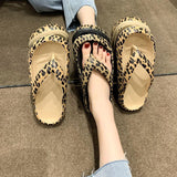 Leopard-Print Sandals - King Stone Brothers and Co