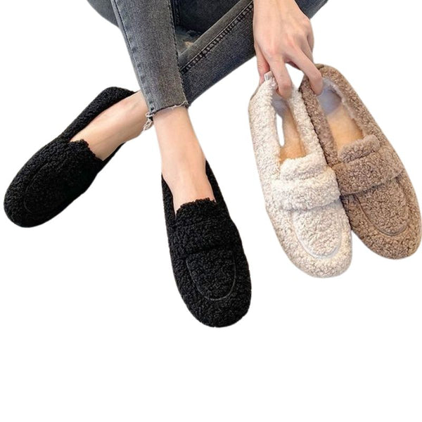 Warm Fleece-Lined Mao Mao Shoes- King Stone Brothers and Co